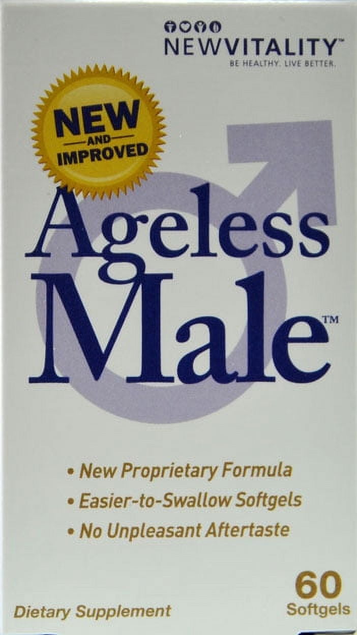 New Vitality Ageless Male Dietary Supplement Softgels, 60 count