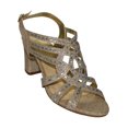 thumbnail image 1 of SANDALIAS DE VESTIR LEON MUJER ORO TEXTIL 192053 LEON 192053p, 1 of 3