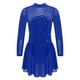 thumbnail image 1 of Kids Girls Figure Skating Dress Ice Ballet Dancewear Rhinestones Sheer Mesh Long Sleeve Leotard Dresses for Dance Training16 Gong Bohan LED, 1 of 2
