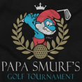 thumbnail image 2 of Papa Smurf's Golf Tournament Cartoon Men's Graphic T Shirt Tees Brisco Brands S, 2 of 6