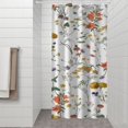 thumbnail image 2 of Pioneer Flower Floral Print Pattern Shower Curtain 36"x72" ,Bathroom Decorative Shower Curtains Set with 12 Hooks,Modern Waterproof Washable Shower Curtain, 2 of 6
