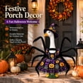thumbnail image 2 of Porch Goose Halloween Outfit for 23 Inch Goose Statue, Witch Hat Dress with Fuzzy Spider Legs, Pumpkin Spiderweb Goose Clothes, Funny Yard Lawn Patio Decor, 2 of 5