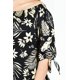 thumbnail image 4 of Blusa escote campesino Roman Fashion /Tallas Extras, 1608 (Negro /Beige) negro 42, 4 of 7