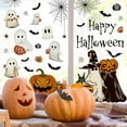 thumbnail image 5 of Guopo 8 Sheets Halloween Window Stickers Evil Pumpkin Bat Reusable Window Decals For Halloween Autumn Glass Decoration, 5 of 7