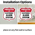 thumbnail image 3 of Security Alarm Shield Sign Protected By Electronic Alarm System 12 inch X 12 inch Shield Shaped Heavy Duty 3.2 mil Vinyl Decal Weather Resistant, UV Protected Made in the USA, 3 of 6