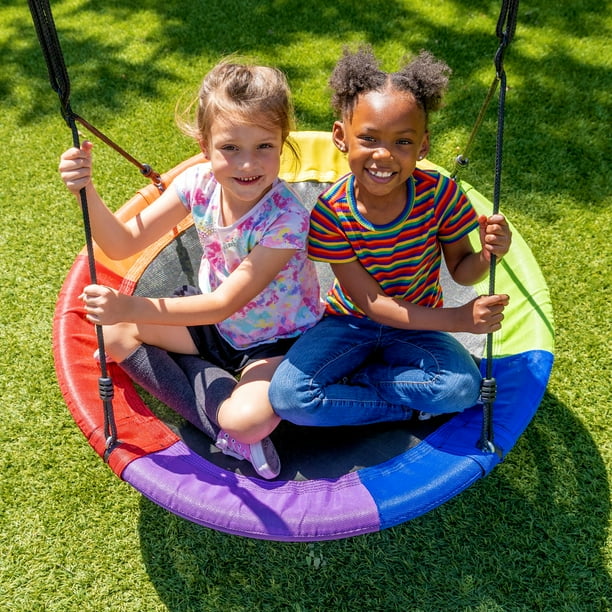 Old Trampoline Swing Set Swing Made Out Of Trampoline Sportspower