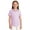 1-Light Purple239, variant on Girls Summer Solid Color Polo Shirt Classic Collared Short Sleeve Shirt, Sizes 3-14