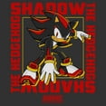 thumbnail image 2 of Mens Sonic the Hedgehog Shadow Text Frame Lightweight Hoodie, 2 of 4