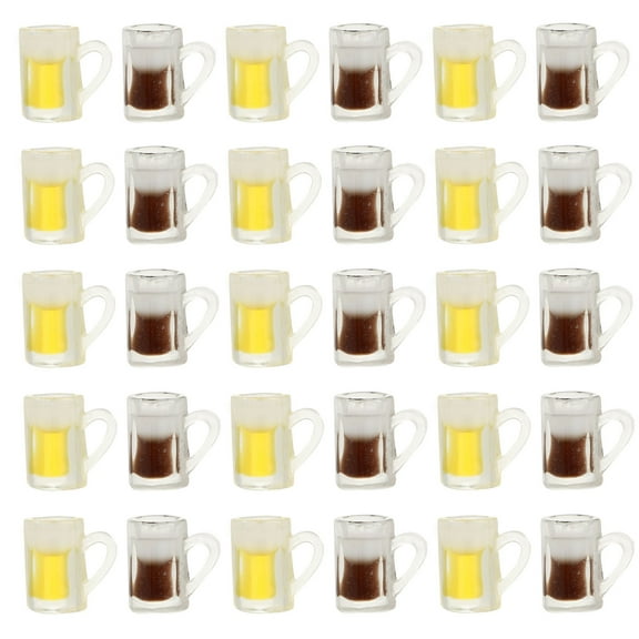 CRILSTYLEO Miniature Food Drinks Bottle Toys for Dining Room Scene 30Pcs