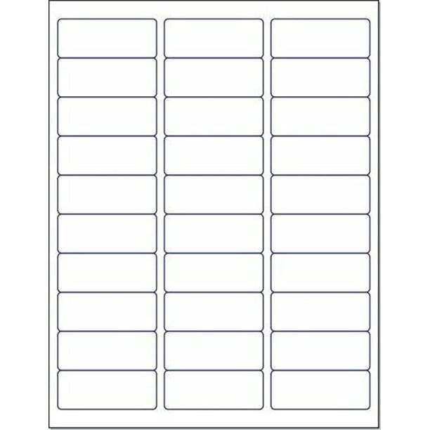 Blank White Permanent Adhesive Labels for Laser/Ink Jet Printer 2-5/8