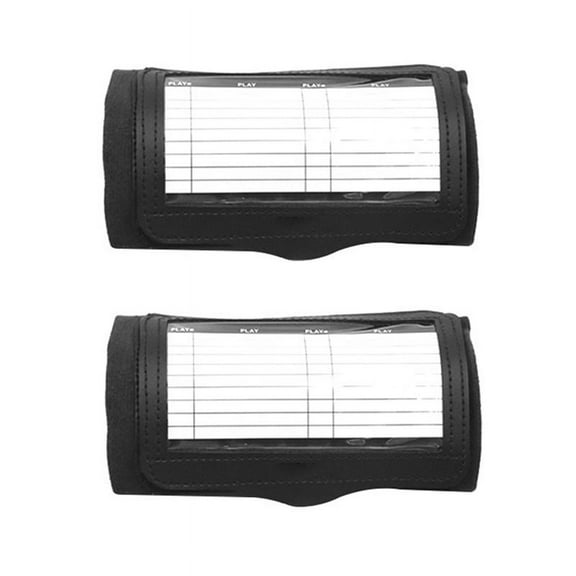 2 Pack Adult Sports Wristbands for Football, Baseball, and Coaching - Arm Bands,2 * Wristband,Black