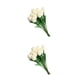 thumbnail image 4 of Bewildely 10 piezas de exquisitas flores de PU hechas a mano, bajo mantenimiento, , sin riego, decoración del hogar, crema de apariencia Crema 2Conjunto, 4 of 6
