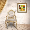 thumbnail image 3 of Calkins, Michelle 15x15 Gold Ornate Wood Framed with Double Matting Museum Art Print Titled - Color Study Abstract 1, 3 of 4