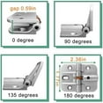 thumbnail image 6 of Adjustable 180 Degree Hinge, Locking Hinge Folding Hinge, Adjustable Door Hinge, Leaf Table Hinge, 4PCS, 6 of 8