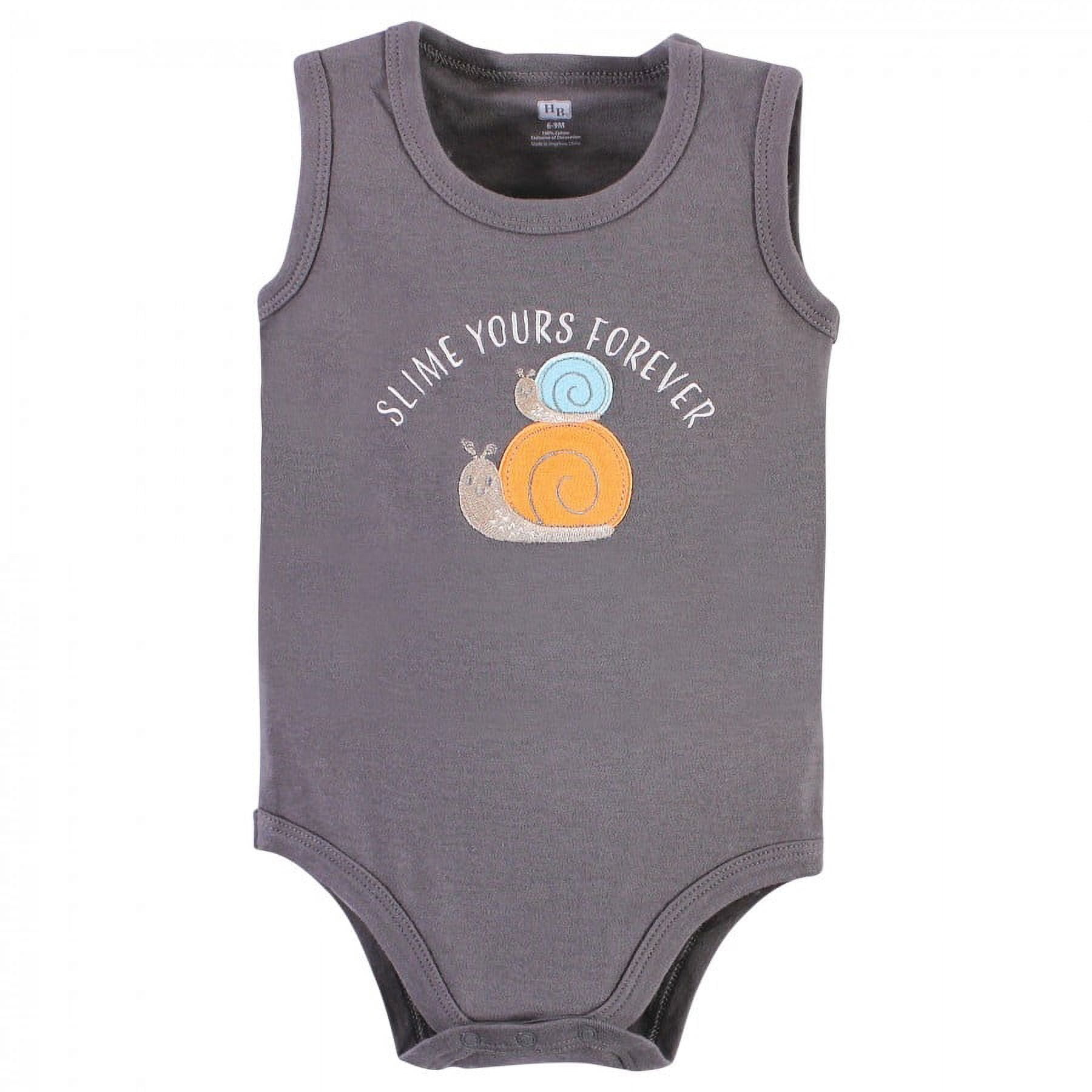 Hudson Baby Unisex Baby Cotton Sleeveless Bodysuits, Bunny And Bee, 0-3 Months
