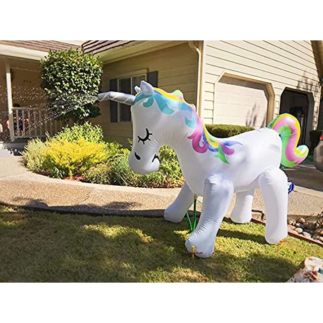 End de las ventas de otoño pronto flotante alegría gigante gigante inflable unicornio rociador unicornio de ag Float Joy Float Joy
