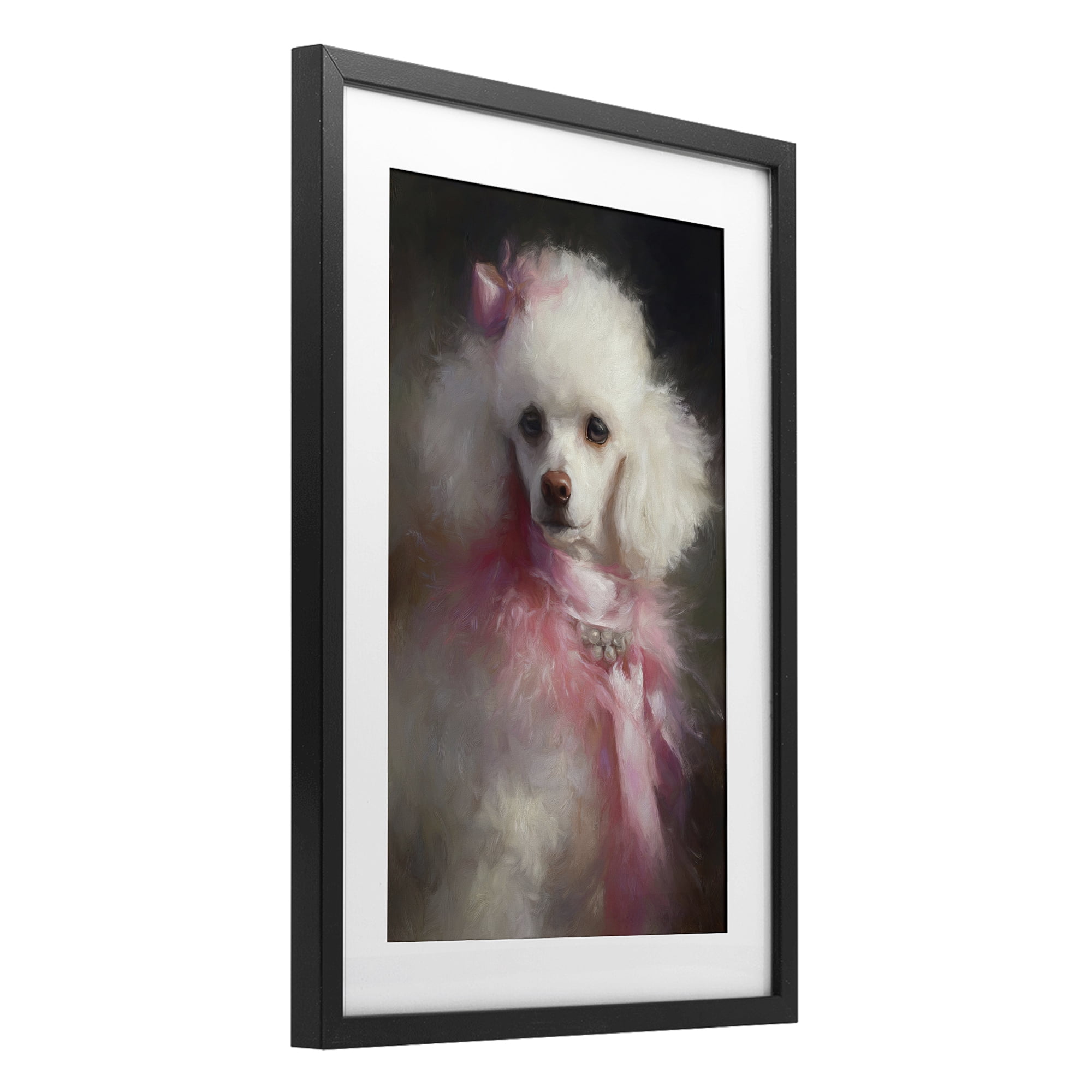 Stupell Industries Just A Girl Who Loves Pink Black Framed Print Under Glass, design by Tina LeCour