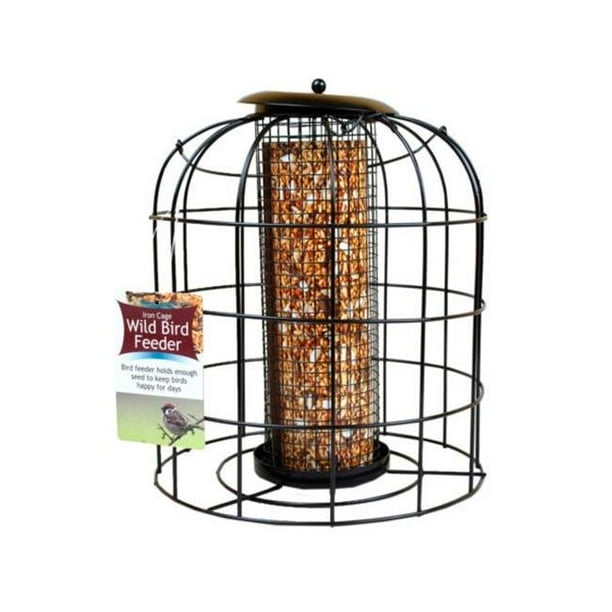 Kole Imports GE0924 Iron Wire Cage Bird Feeder Pack of 4 Walmart