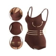 thumbnail image 5 of Spencer Bodysuit for Women Tummy Control Shapewear Seamless Sculpting Thong Body Shaper Scoop Neck Sleeveless Slimming Bodysuits Tank Top (3XL,Coffee), 5 of 10