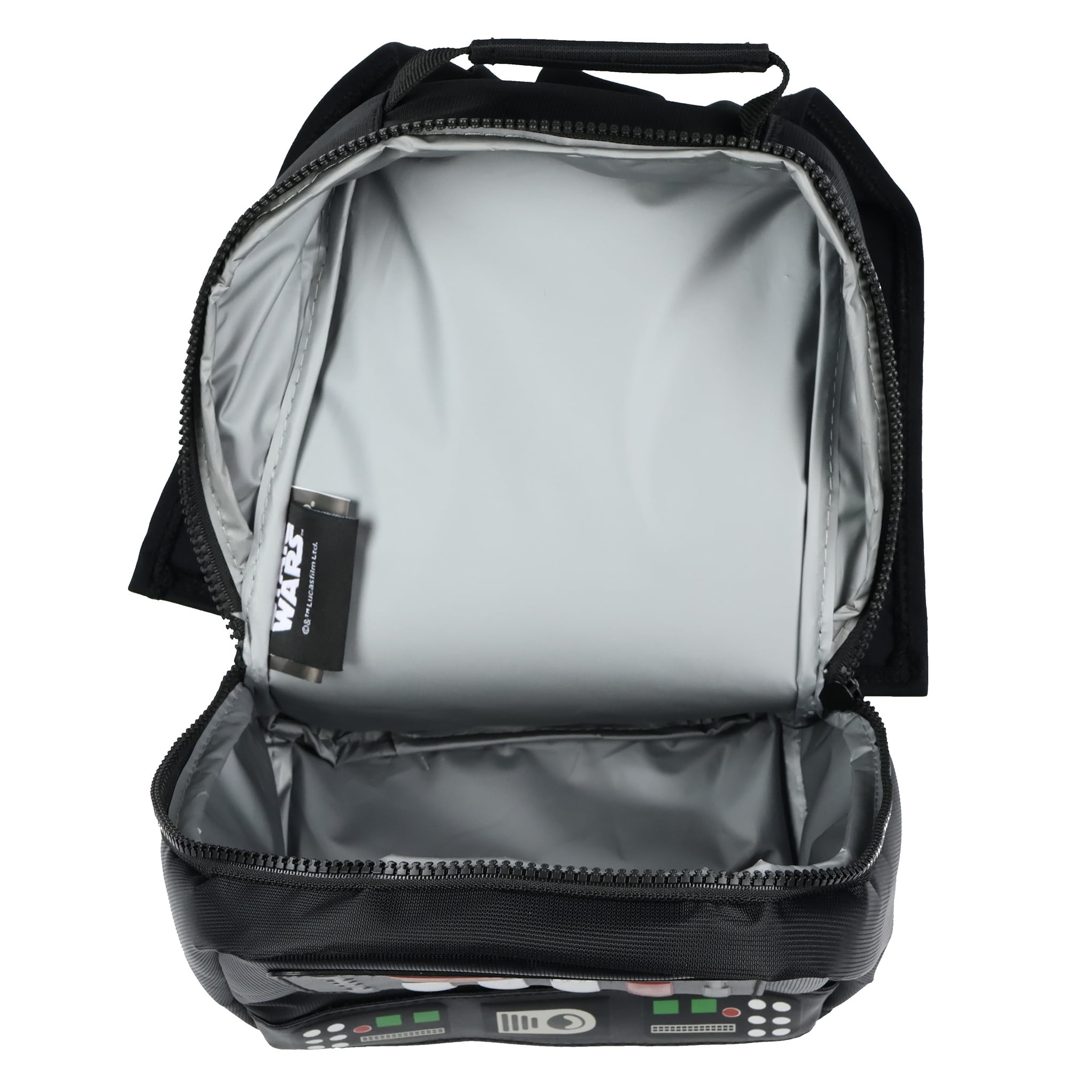 Star Wars Darth Vader Lunch Box Tote Chest Plate with Cape Easy Carry Insulated Food Container Bag 10"