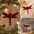 thumbnail image 5 of Hanging Christmas Tree Ornament, Wooden Dragonfly Pendant for Xmas Holiday Decoration, 5 of 7