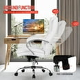 thumbnail image 4 of BestOffice Ergonomic Office Chair, Lumbar Support, Swivel Rolling for Men, Women(White), 4 of 7