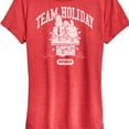 thumbnail image 3 of Peanuts - Snoopy Team Holiday Spirit - Women's Short Sleeve Graphic T-Shirt, 3 of 6