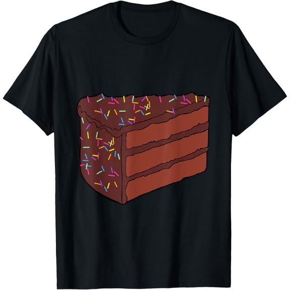 Chocolate Piece of Cake Halloween Costume Food Cosplay Party T-Shirt men and women can wear, black, white, gifts