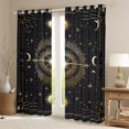 thumbnail image 2 of Manfei Bohemian Stars Print Black Out Curtains, Hippie Outer Space Curtains Pack of 2 (42x63 Each), Mystic Constellation Bedroom Curtains, Black Out Curtains Home Decor, 2 of 6