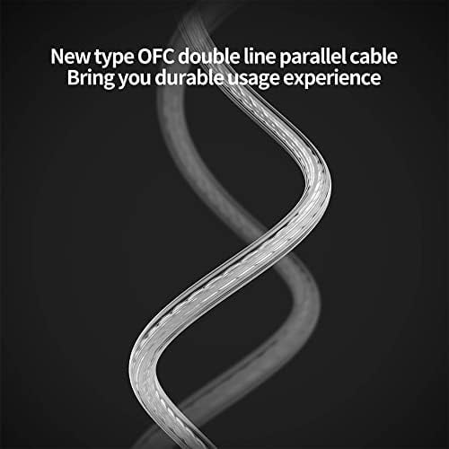 CCA CRA in Ear Monitors Headphones Ultra-Thin Diaphragm Dynamic Driver Super Bass Clear Sound Earbuds Wired IEM Earphones with Detachable Cable for Singer Musician DJ Stage Church