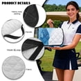 thumbnail image 6 of Xoenoiee Blue Marble Print Golf Cart Seat Covers for Summer, Universal Breathable Anti-hot Golf Cart Seat Towel Blanket with Pockets for 2 Person Seats Golf Carts, 6 of 7