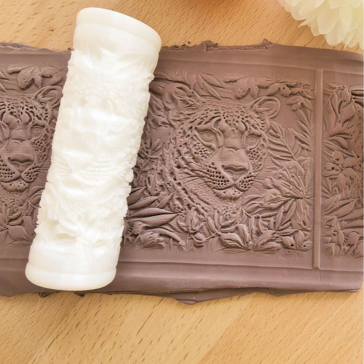 1 jungle leopard three-dimensional relief texture roller | terrain texture roller | essential for sports and fitness