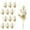 gold, variant on 12 Pcs 16.2 Inch Artificial Christmas Picks for Christmas Tree Glitters Christmas Picks Sprays with Flowers Berry Leaves Christmas Glitter Berries Stems for Xmas Tree Ornaments (Sliver)