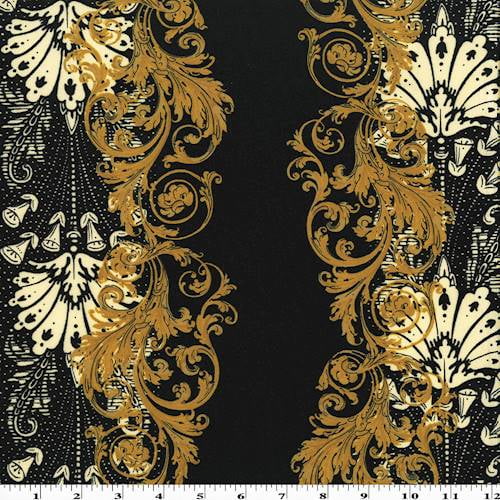 forene Hick flygtninge Golden Beige/Black/Ivory Baroque Print Scuba Double Knit, Fabric By the  Yard - Walmart.com