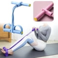 thumbnail image 4 of Banda de resistencia con pedal elástico y cuerda de tensión multifunción para abdomen. Azul, 4 of 7
