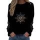 thumbnail image 1 of Gibobby Top de moda Top de manga larga informal a la moda para mujer, sudadera con capucha con estampado Digital navideño, Top informal (Beige, L), 1 of 4