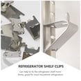 thumbnail image 3 of 8 piezas de clips para estantes de congelador, clips de soporte para refrigerador, ganchos de soporte para estantes de enfriador, 3 of 6