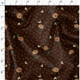 thumbnail image 3 of Soimoi Brown Fabric - By the Yard - 56 Inch Wide - Floral & Animal - Delicate Designs for Stylish Projects Graments Printed Fabric, 3 of 6