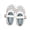 White, variant on Kids Breathable Hole Sandals Adjustable Strap Closed Toe Anti-Slip Summer Shoes for Girls