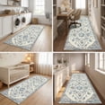 thumbnail image 3 of ICEANT 2'x6' Area Rug, Vintage Boho Runner Rugs for Hallway Kitchen Entryway Doormats, Non-slip Low Pile Carpet Machine Washable, Blue, 3 of 5