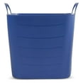 thumbnail image 3 of HeSLehs 25 Liter 6.6 Gallon Durable Plastic Storage Tote, Blue (12 Pack), 3 of 6