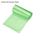 thumbnail image 4 of Uxcell Small Trash Bags 0.5 Gallon Garbage Bags Green, 8 Rolls / 240 Counts, 4 of 5