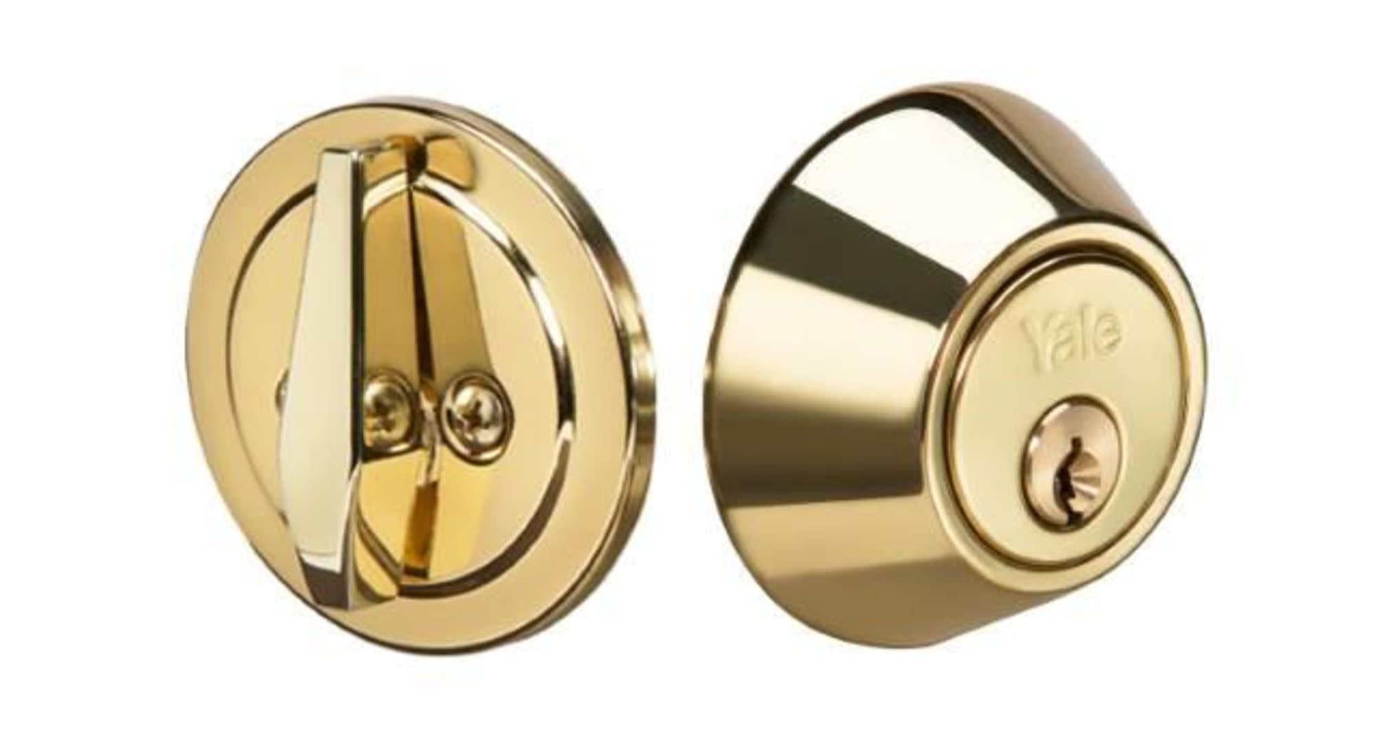 Yale YR82EDB605SC Round Single Cylinder Deadbolt with Schlage C Keyway