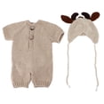 thumbnail image 1 of Disfraz de ternero para bebé, fotografía infantil, ropa de ternero, traje de vaca de algodón y leche para bebé, 1 of 14