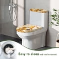 thumbnail image 4 of HELLHERO Sunflower Maple Leaf Bathroom Toilet Lid Cover Elastic Edge Toilet Seat Cover & 2-Piece Universal Adjustable, 4 of 5