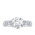 thumbnail image 4 of Rosec Jewels Moissanite Solitaire Engagement Ring for Women (8 mm, 2 CT, D-VS1 Grade), 14K White Gold, US 10.00, 4 of 8