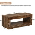 thumbnail image 2 of Yardi Yarda 43" Coffee Table, Farmhouse Center Table With Storage, Brown, 2 of 5