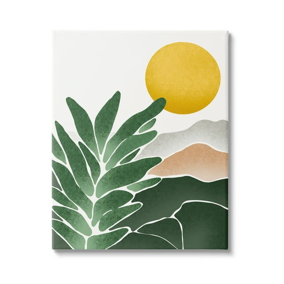 Stupell Industries Sunny Hills Botanical Nature Scene Botanical & Floral Painting Gallery Wrapped Canvas Print Wall Art