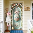thumbnail image 2 of A Easter Door Curtain, Hanging Fabric Decoration With Easter Egg Rabbit Pattern And Polyester Material, For Holiday Party, Store Display, Wall Backdrop 35.43X70.87In 0.24Lb, 2 of 7