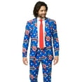thumbnail image 1 of OppoSuits Men's Captain America Licensed Suit, 1 of 8